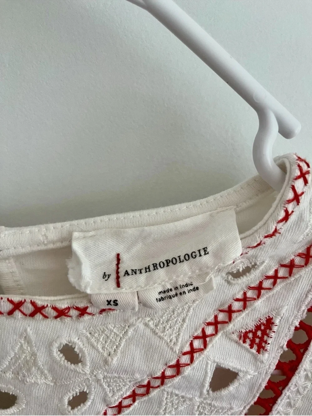 Anthropologie lightweight white